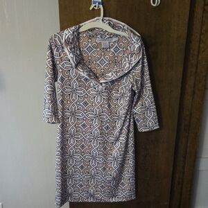 Gretchen Scott Designs Floral Patterned Long Sleeve Dress